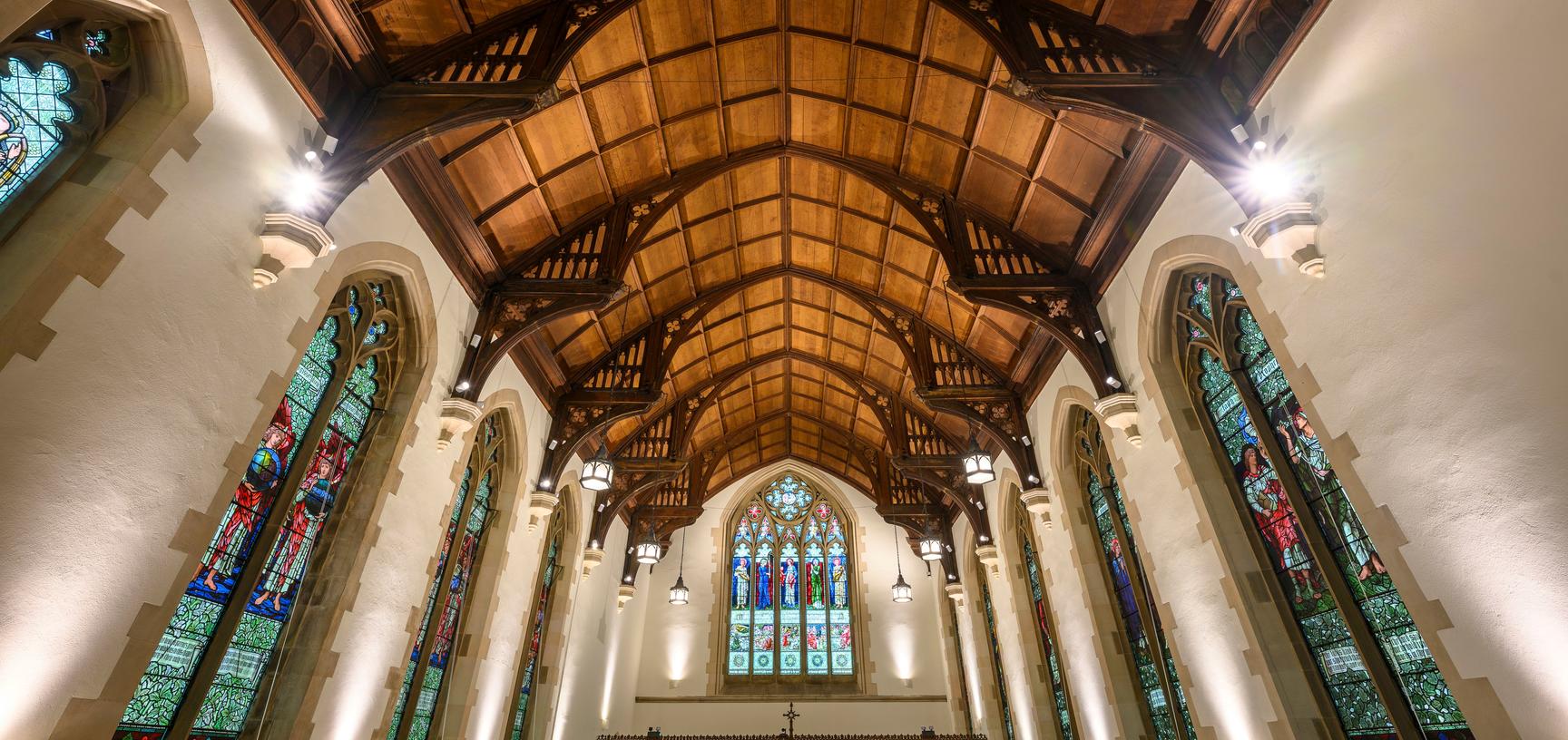View of the interior of the chapel