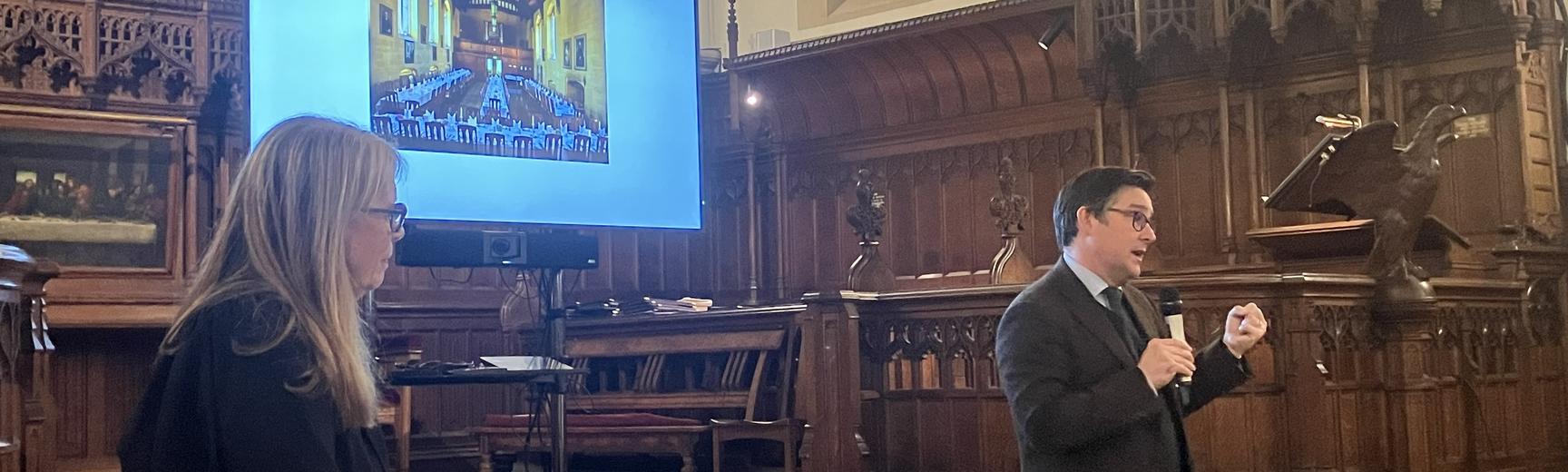 William Whyte in the College Chapel