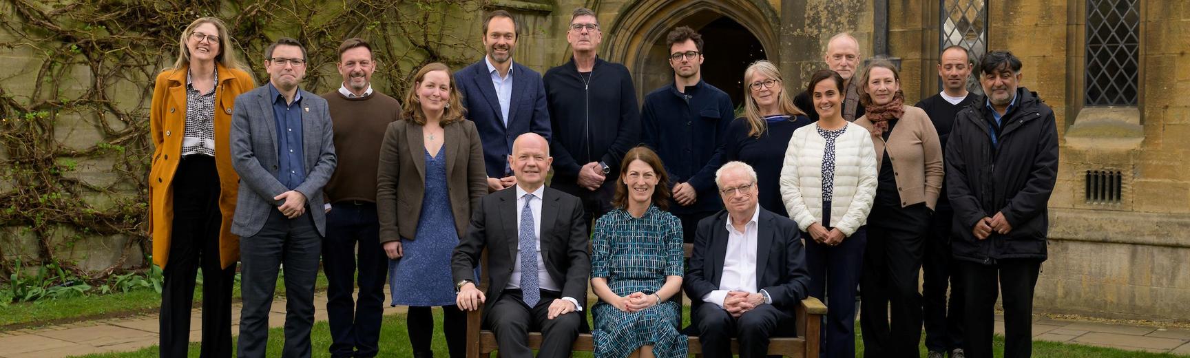 Members of the Governing Body on the college quad