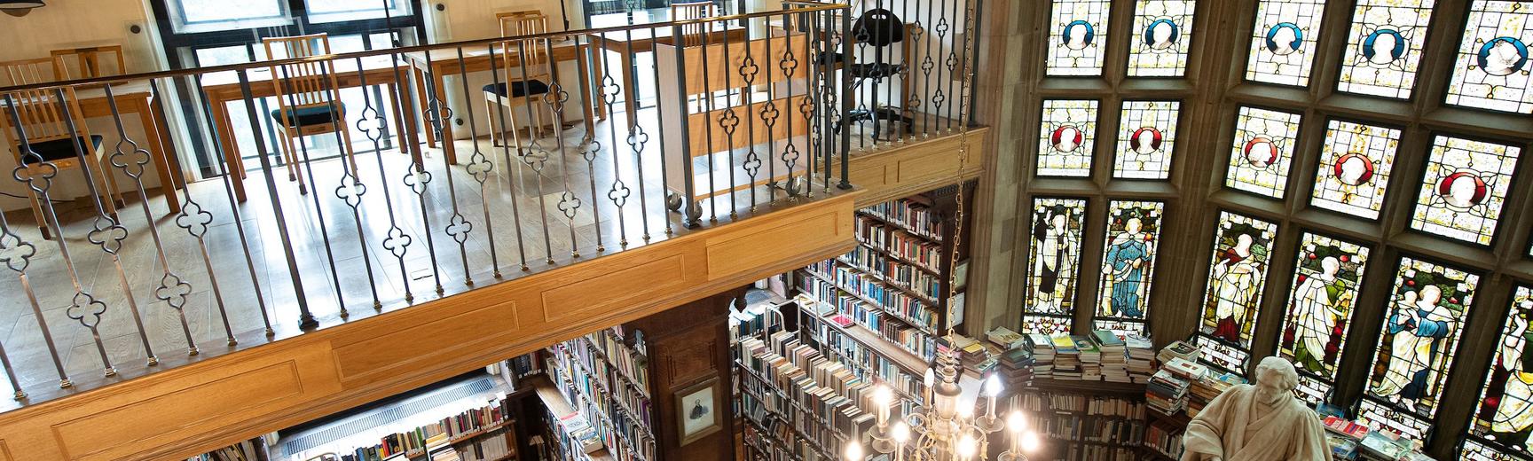 A view of the Library from the gallery