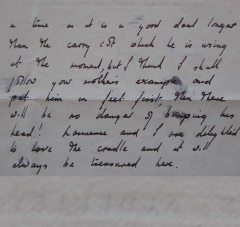 taylor cradle letter