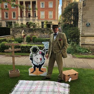 Chris wheeler dressed in costume at summer ball