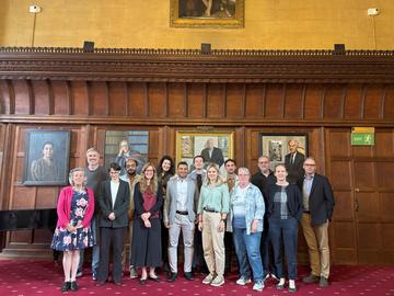 Egyptology workshop participants in a group photo