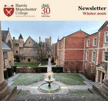 An image of the front cover of an email newsletter