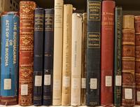 A shelf of early twentieth century books on Buddhism  