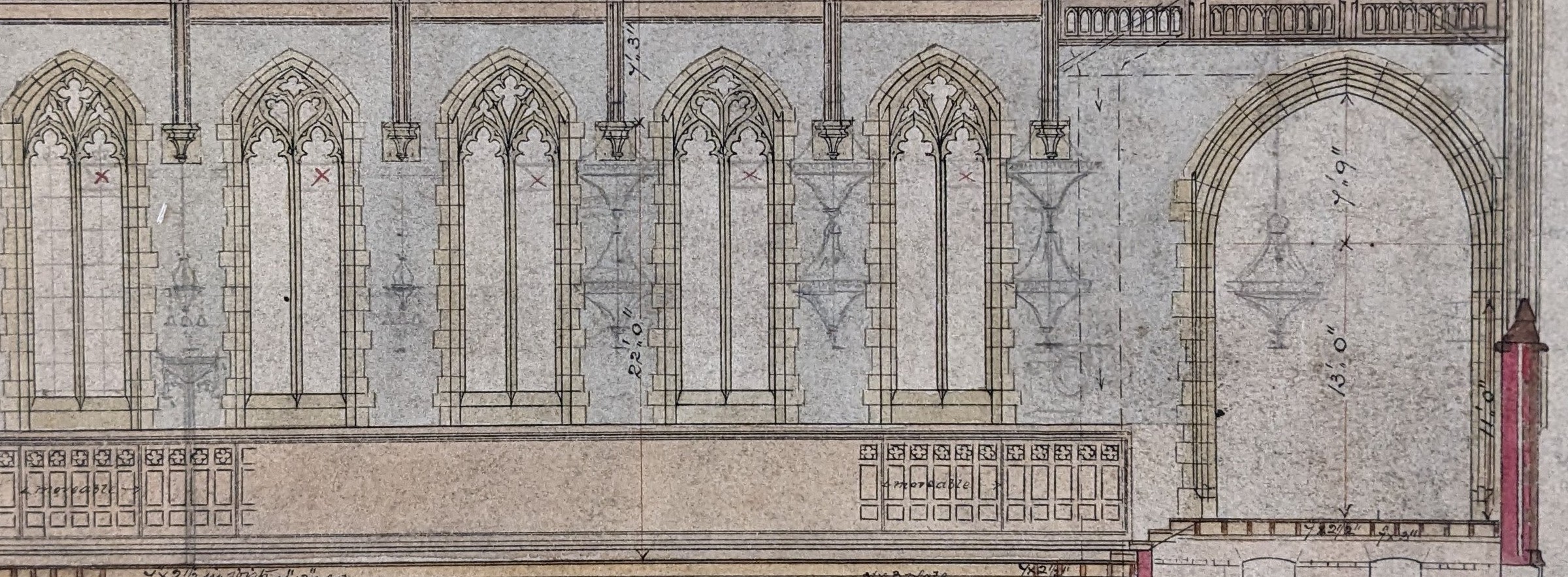 Architect plan of Chapel