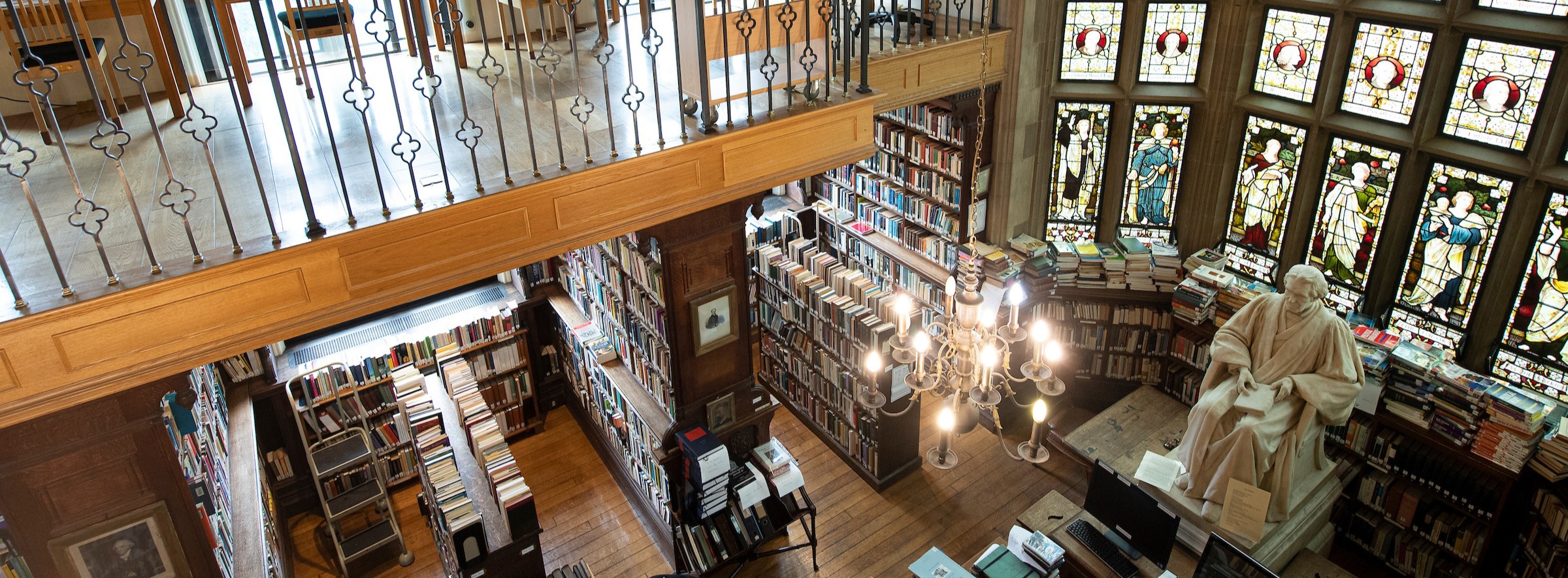 A view of the Tate Library from the gallery