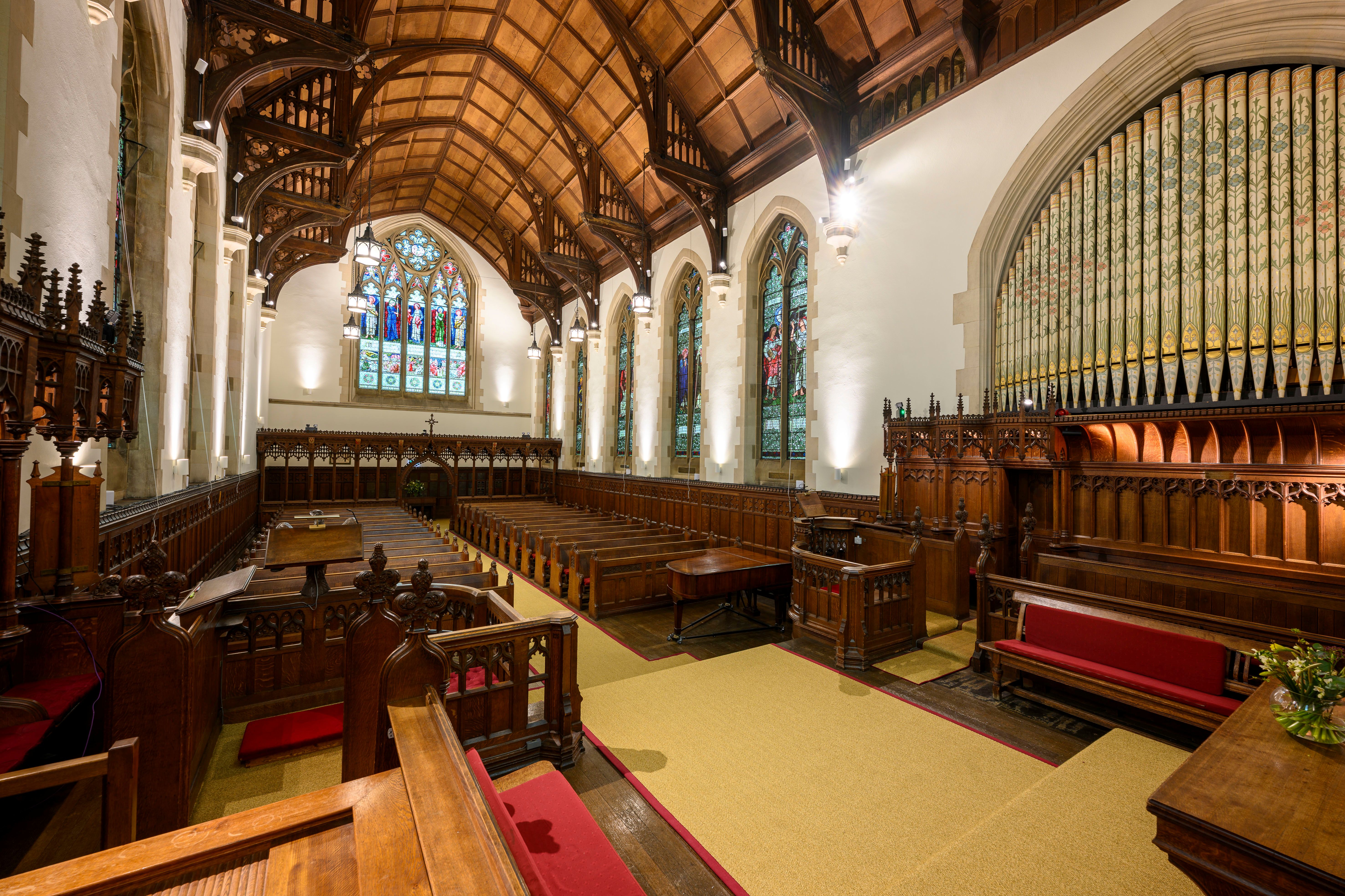 Interior of Harris Manchester College chapel
