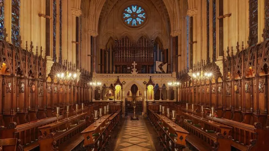 Interior shot of Exeter College Chapel