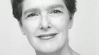 Headshot of a woman with short hair