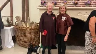 Rosanne Bostock wither her BEM medal alongside the Lord-Lieutenant