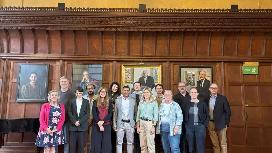 Egyptology workshop participants in a group photo