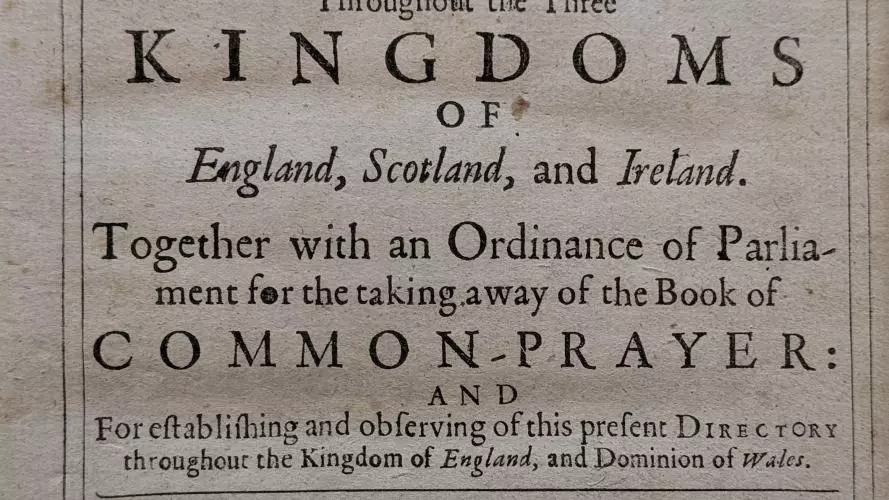 An image of an early printed title page 1645