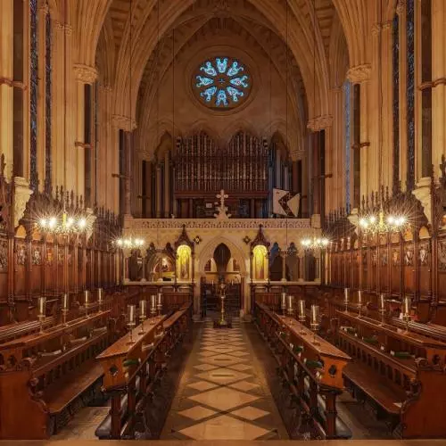 Interior shot of Exeter College Chapel