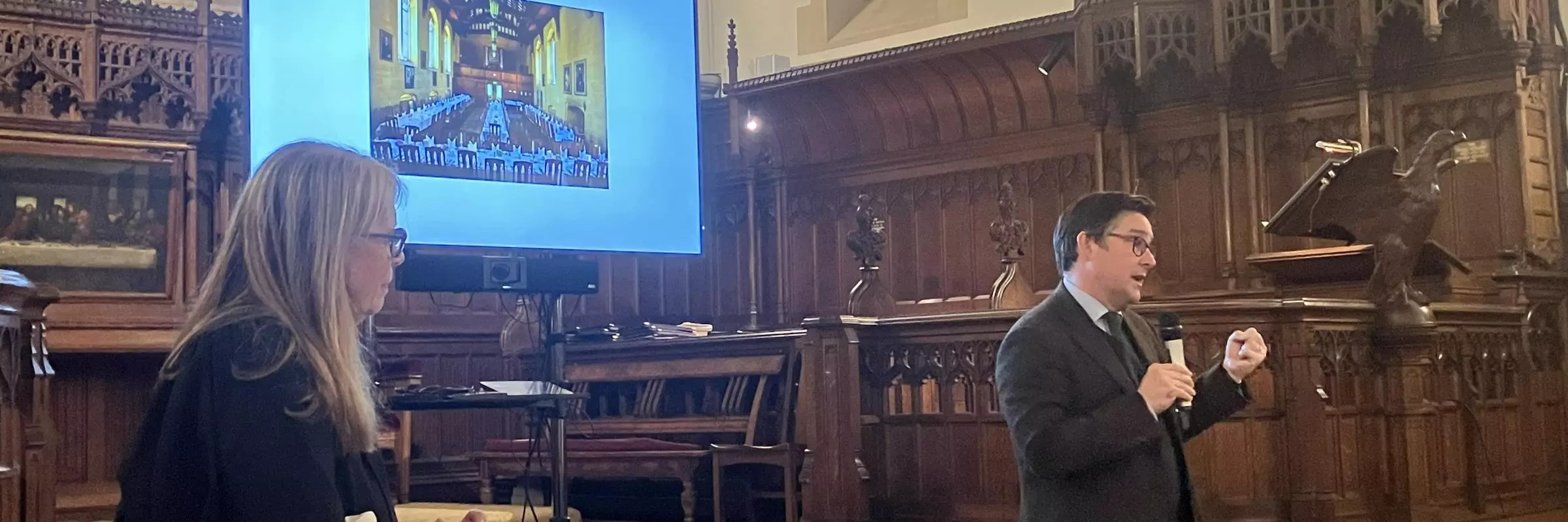 William Whyte in the College Chapel