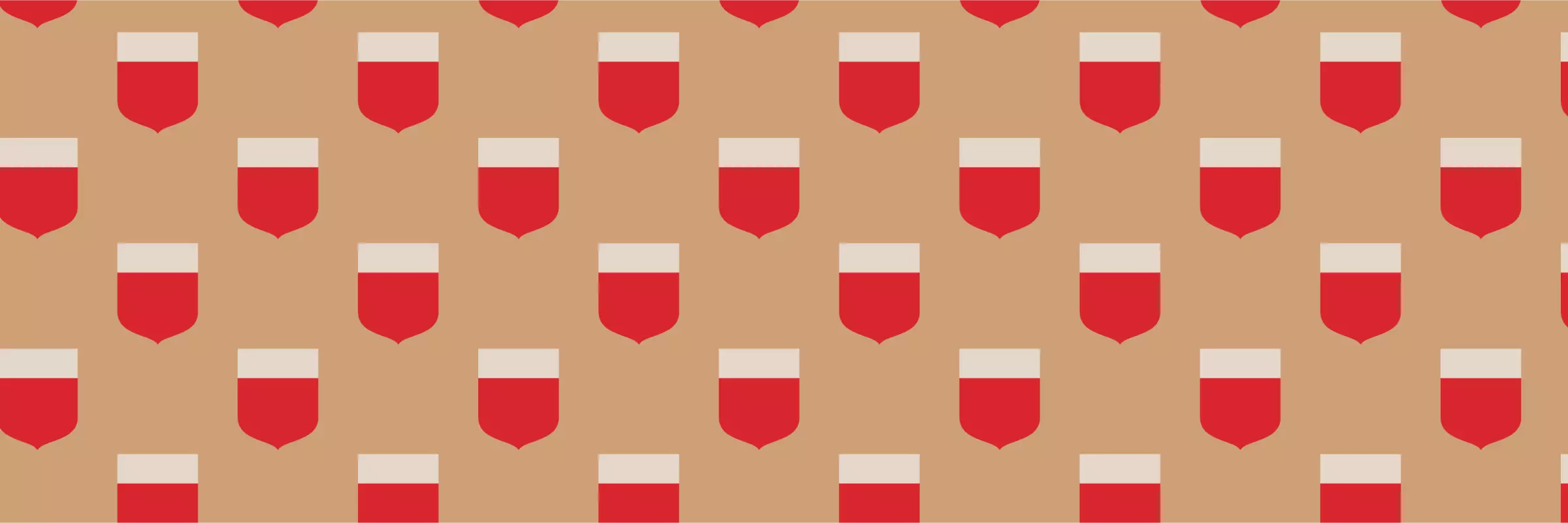 full width banner shields beige