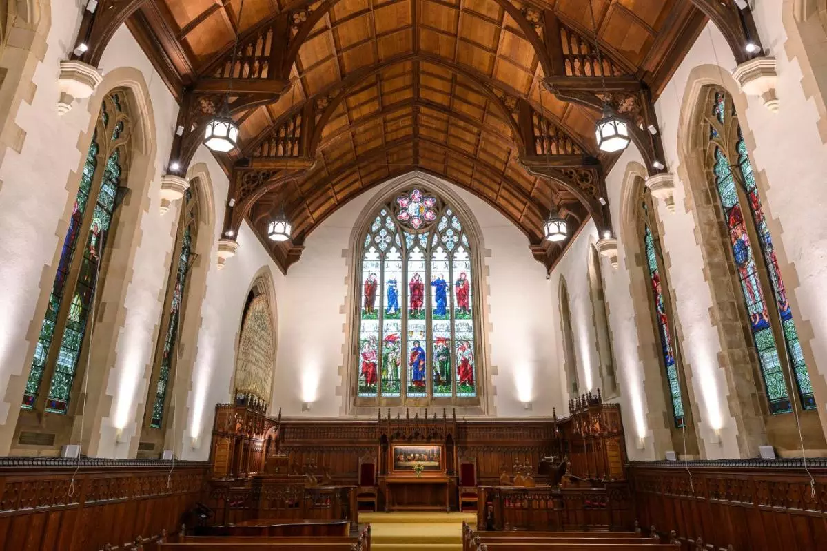 A view of the Chapel to the altar