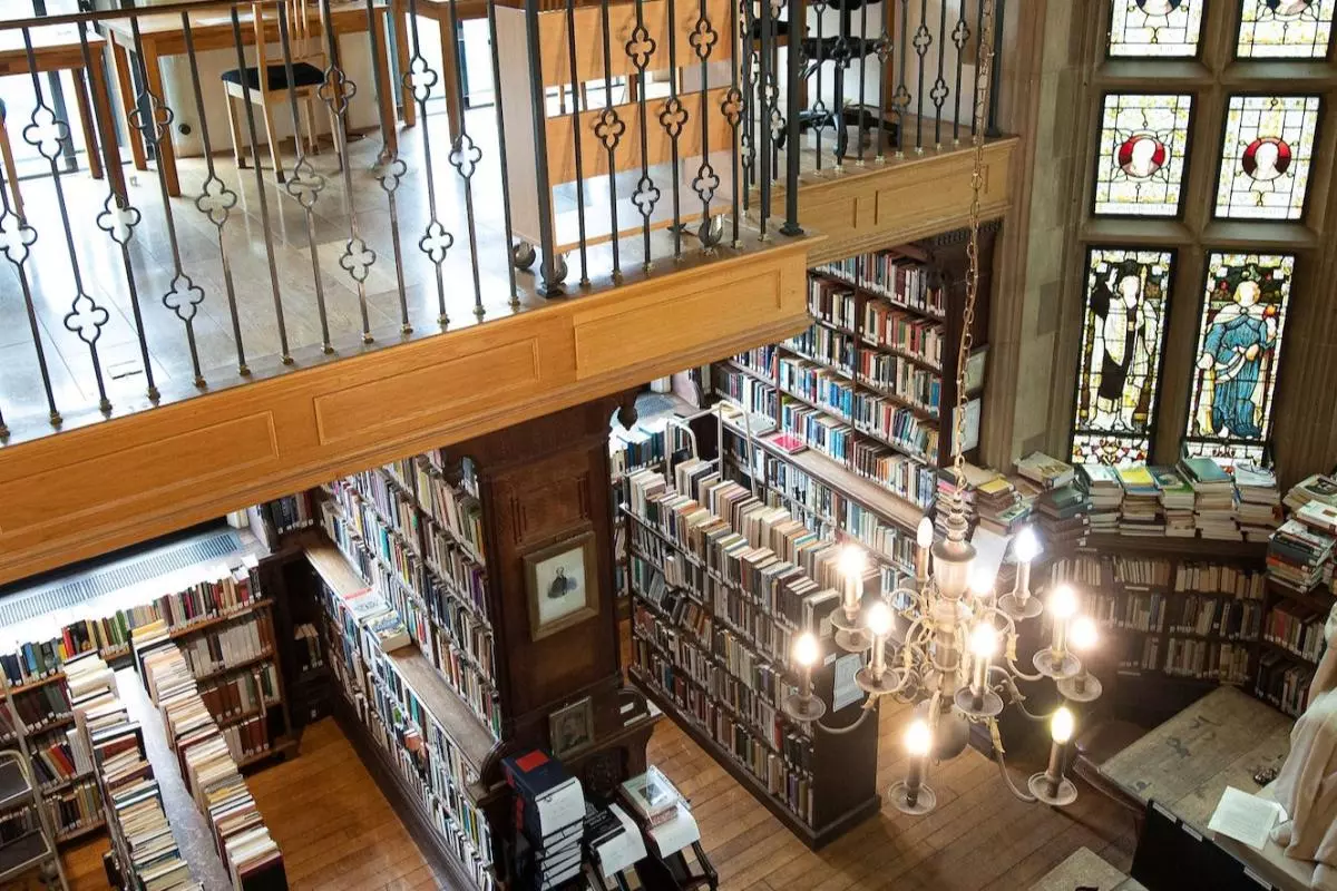 A view of the Library from the gallery